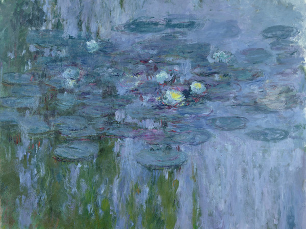 Claude Monet (1840 - 1926), Ninfee, 1916-1919 circa, Olio su tela, 200 x 180 cm, Parigi, Musée Marmottan Monet, Lascito Michel Monet, 1966 | © Musée Marmottan Monet, Paris / Bridgeman Image