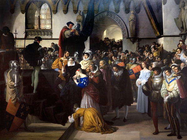 Francesco Hayez, Maria Stuarda nel momento che sale al patibolo, 1827.