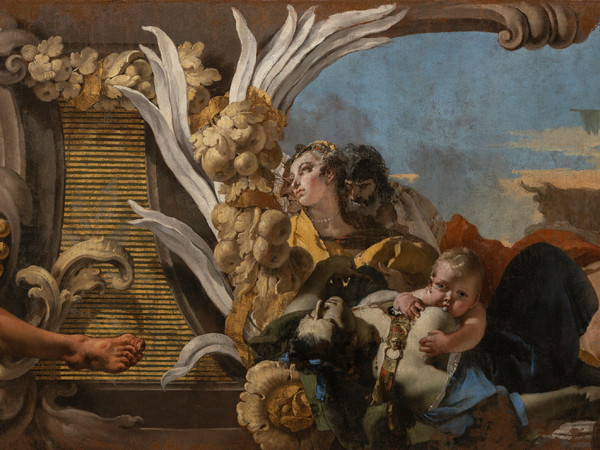 Giambattista Tiepolo, Castigo dei serpenti, Dettaglio, 1732-1734 circa, Olio su Tela, 167 x 1355 cm, Provenienza CChiesa dei Santi Cosma e Damiano, Venezia, Gallerie dell'Accademia | © G.A.VE Archivio fotografico | Foto: © Matteo De Fina | Courtesy Ministero della Cultura - Gallerie dell’Accademia di Venezia