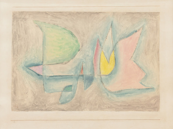 Paul Klee, Baumgruppe, 1931, acquerello italiano su carta Ingres. Collezione privata. Courtesy Nuova Galleria Morone Milano