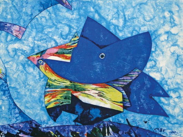 Gianni Dova, Senza titolo, 1976. Acquatinta