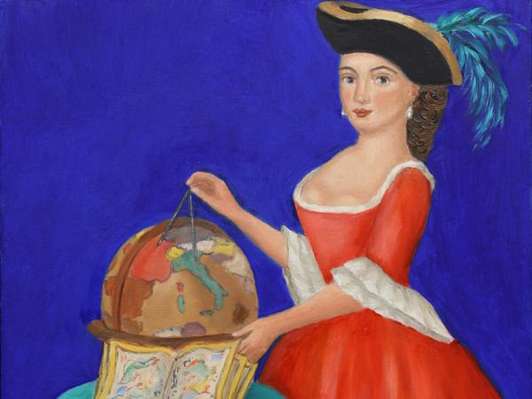 Lisa Barmby, New World, 2016, Olio su tavola, 20 x 20 cm | © Lisa Barmby