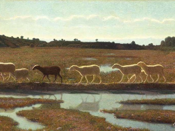 Giuseppe Pellizza da Volpedo, Lo specchio della vita, 1895-1998, Olio su tela, Torino, Gam - Galleria Civica d'Arte Moderna e Contemporanea