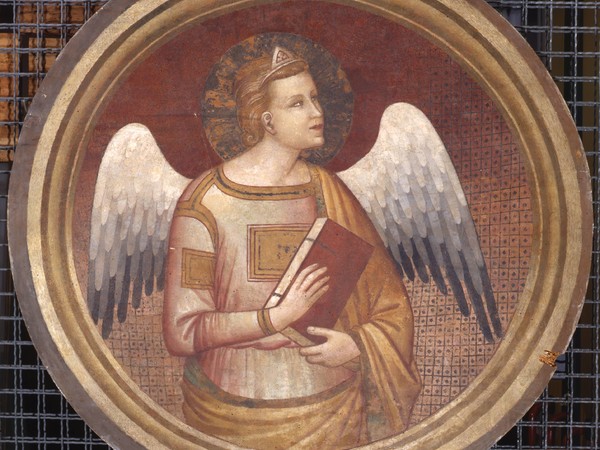 Francescuccio Ghissi (attr.), Angelo di San Matteo, affresco staccato. Perugia, Galleria Nazionale dell’Umbria