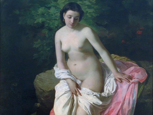 Antonio Rosaspina, Bagnante (1863). © Pinacoteca Nazionale di Bologna 