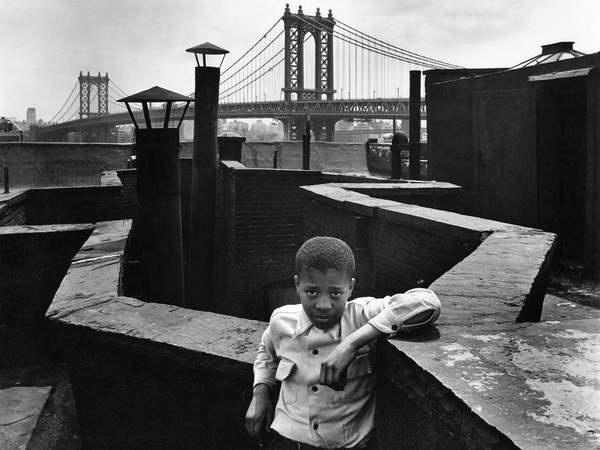 Walter Rosenblum, Boy on Roof, Pitt Street, N.Y.C., 1938