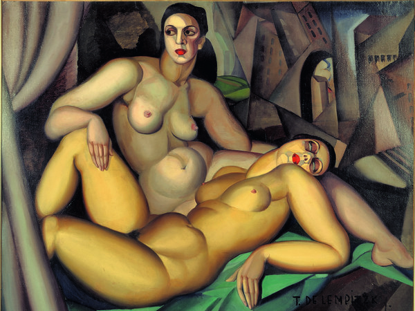 Tamara de Lempicka, Prospettiva (le due amiche), 1923. Olio su tela, 130x160 cm. Ginevra, Association des Amis du Petit Palais © Tamara Art Heritage. Licensed by MMI NYC/ ADAGP Paris/ SIAE Roma 2015
