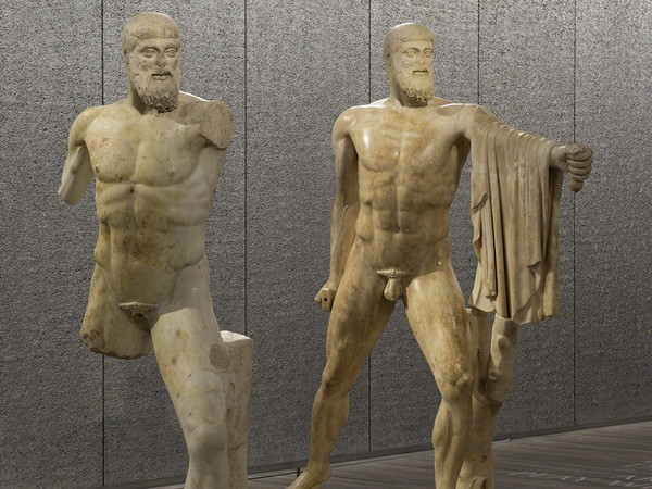 Veduta della mostra “Serial Classic”, co-curata da Salvatore Settis e Anna Anguissola. Fondazione Prada Milano, 2015. Foto Attilio Maranzano. Courtesy Fondazione Prada