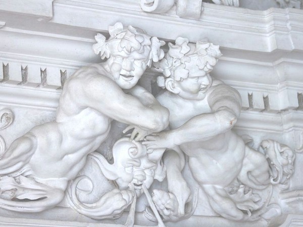 Oratorio di San Mercurio, Palermo, Dettaglio degli stucchi di Giacomo Serpotta (Palermo 1652-1732)  | Foto: Cantiere Corpo Luogo per ARTE.it © Penzo+Fiore 2017