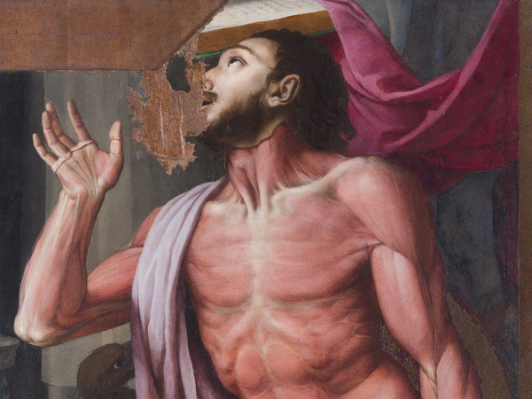 Bronzino (Agnolo di Cosimo), San Bartolomeo, s.d., Olio su tavola, 93.7 x 155.7 x 3.7 cm, Accademia Nazionale di San Luca, Roma