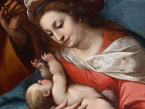Carlo Francesco Nuvolone, Riposo durante la fuga in Egitto (particolare). Chiesa di San Giuseppe, Borgomanero