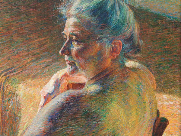 Umberto Boccioni, Nudo di spalle (Controluce), 1909, olio su tela, 61 x 55,5 cm. Mart, Collezione L.F. © Mart, Archivio fotografico e Mediateca