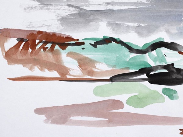 Per Kirkeby, Senza titolo (Groenlandia), 2009, Gouache su carta, 29.5x20 cm | Courtesy of Bo Bjerggaard Galleri, Copenaghen