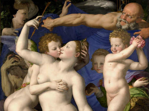 Agnolo Bronzino, Allegoria del trionfo di Venere, 1540-1545, Olio su tavola, 116 x 146 cm, National Gallery, Londra
