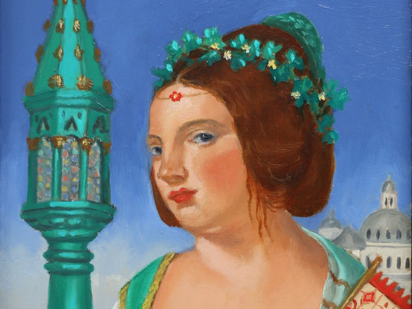Lisa Barmby, Bell'Occhio di Giorgione, 2016, Olio su tavola, 18.5 x 14.3 cm | © Lisa Barmby
