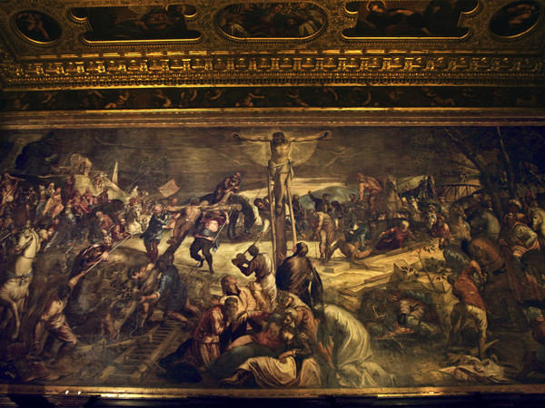 Immagine tratta dal film Tintoretto – Un Ribelle a Venezia, Scuola Grande di San Rocco, Venezia | © Sky Italia s.r.l. | Courtesy of Sky Arts Production Hub 2019