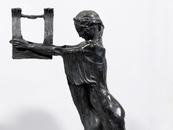 Libero Andreotti, Suonatore di lira (Genio musicale), 1910, bronzo. Siena, Collezione Banca Monte dei Paschi di Siena