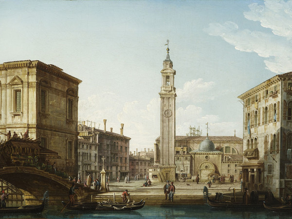 Pietro Bellotti, Il Campo SS. Apostoli dal Rio SS. Apostoli, cm 34,7 x 50,2. Collezione privata