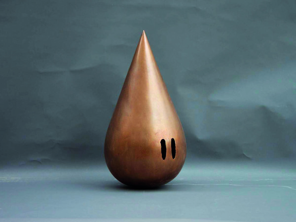 Kengiro Azuma (Italia - Giappone), Le tre Gocce a Venezia, MU-765 2016 ppp, 2016, Bronzo, legno, 18 x 9 x 9 cm cad., Collezione privata | Photo credit: Anri Ambrogio Azuma