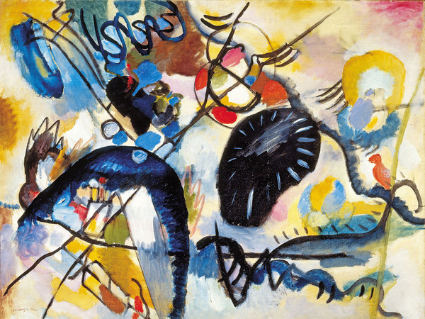 Wassily Kandinsky, Macchia nera I, 1912. Museo Russo di Stato, San Pietroburgo © Wassily Kandinsky, by SIAE 2014