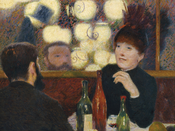 Federico Zandomeneghi, Al Caffè Nouvelle Athènes, 1885, Olio su tela, 90 × 70 cm, Collezione privata
