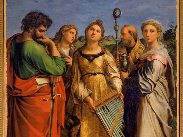 Raffaello, Estasi di Santa Cecilia, 1516, olio su tela