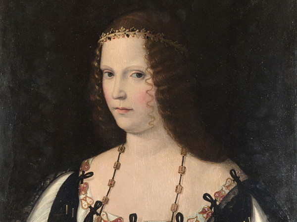 Bartolomeo Veneto (1502 - 1555), Ritratto di gentildonna, Presunto ritratto di Lucrezia Borgia, 1520-1530 circa, Londra, National Gallery