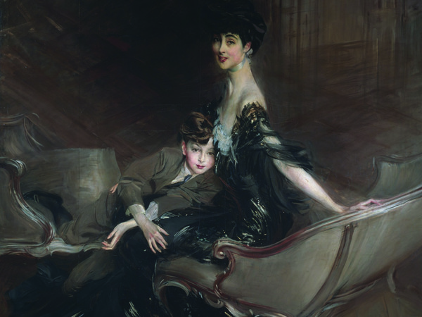 Giovanni Boldini, Consuelo Vanderbilt, duchessa di Marlborough e suo figlio Lord Ivor Spencer-Churchill, 1906, olio su tela, New York, Metropolitan Museum of Art, Dono di Consuelo Vanderbilt Balsan 1946