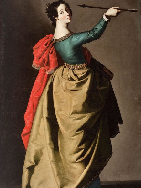 Francisco de Zurbarán, Sant’Orsola, c. 1637, Olio su tela, cm 171,5 x 106,4. Genova, Museo di Strada Nuova, Palazzo Bianco