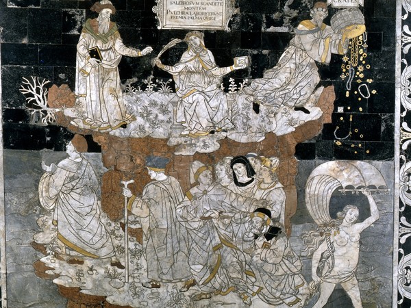 Particolare del Pavimento del Duomo di Siena: Colle della Sapienza