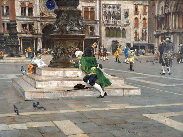 Oreste da Molin, Cara, ti xe tanto bela. Olio su tela, cm 93 x 128,5. Padova, collezione privata