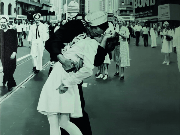 Luigi Rocca, End of the war, 2015, Acrilico su tela, 100 x 100 cm | Courtesy of Luigi Rocca