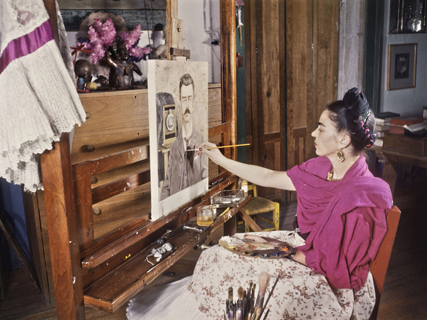 Gisele Freund, Frida Kahlo faisant le portrait de son père photographe, 1948