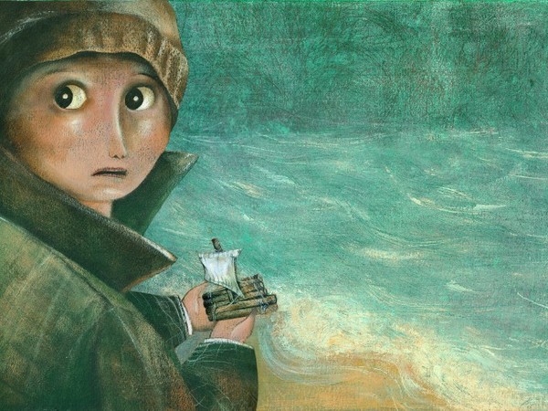 Caterina Santambrogio, Insicurezza, acrilico su carta, 2013