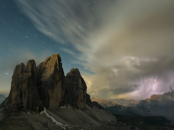 Samuel Pradetto, Maltempo sulle Tre Cime, Dolomiti di Sesto, Alto Adige | 