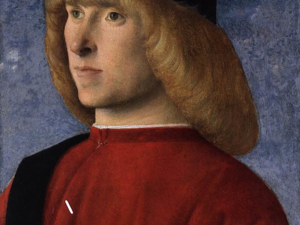 Giovanni Bellini, Ritratto di giovane in veste senatoria, 1485 circa, Olio su tavola, 26.4 x 35 cm, Musei Civici, Museo d’Arte Medioevale e Moderna, Padova