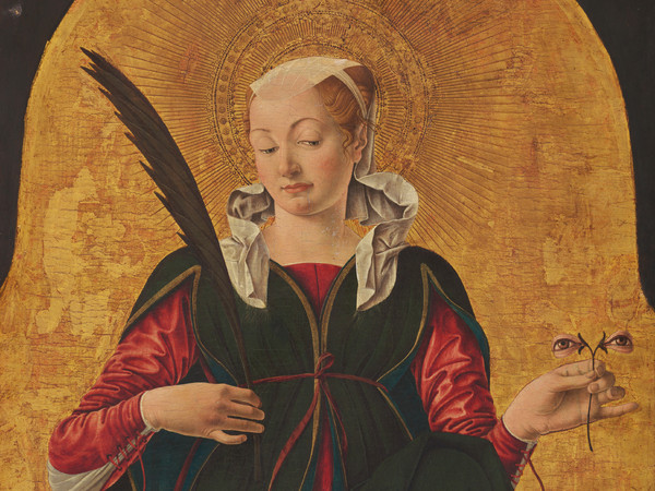 Polittico Griffoni, 1472-1473 circa, Francesco del Cossa, Santa Lucia, Tempera su tavola, Washington, National Gallery of Art