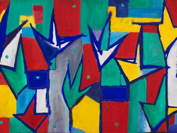 Nicola De Maria, Giardino e angeli, 1984-85