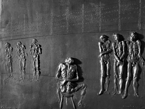 Francesco Messina, dalla serie Orrori della guerra, 1973. Bronzo, cm 49.9 x 58. Musei Vaticani, Collezione d’arte Contemporanea
