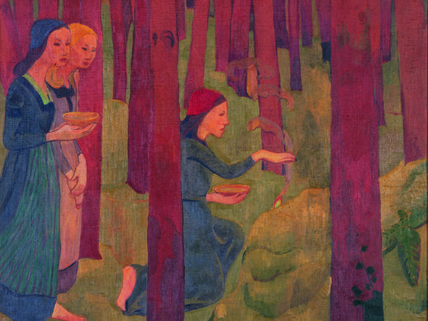 Paul Sérusier, L’Incantesimo (Il bosco sacro), 1891, Olio su tela, 91,5 x 72 cmQuimper, Collection du Musée des Beaux‐Arts | © Musée des Beaux‐Arts, Quimper