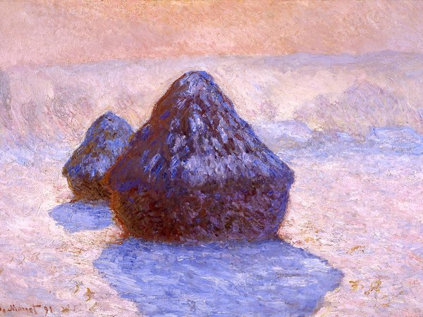 Claude Monet, Covoni, effetto di neve, 1891, Olio su tela, 65 x 92 cm, Edimburgo, Scottish National Gallery (lascito di Sir Alexander Maitland, 1965)