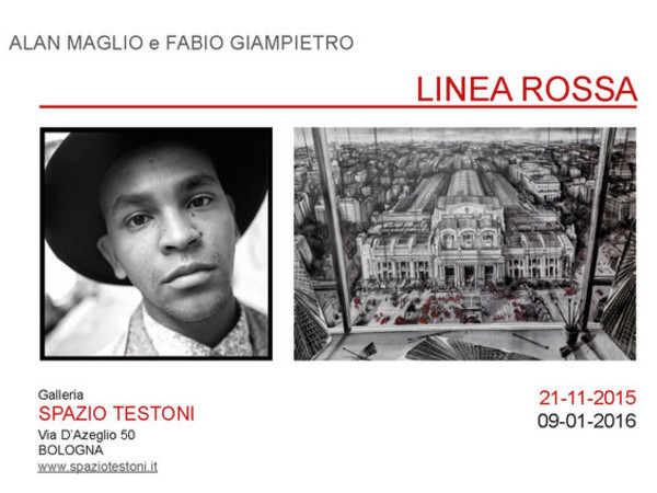 Alan Maglio e Fabio Giampietro. Linea Rossa, Bologna Alan Maglio e Fabio Giampietro. Linea Rossa, Bologna