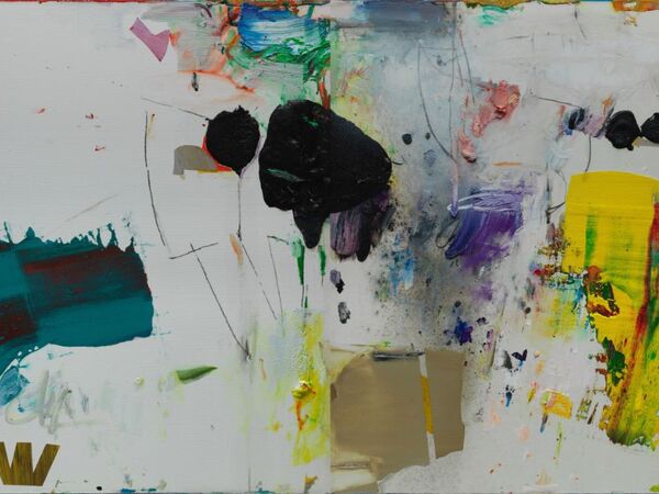 Wang Yancheng, Untitled, 2025, olio su tela, cm. 180x360 Wang Yancheng, Untitled, 2025, olio su tela, cm. 180x360