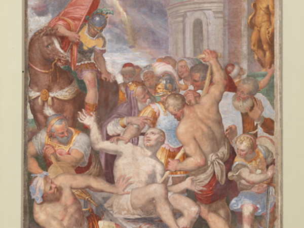 Aurelio Luini, Martirio di San Vincenzo, 1585?1587, affresco riportato su vetroresina, cm 347 x 239. Milano, Museo d’Arte Antica del Castello Sforzesco, Pinacoteca (da San Vincenzino alle Monache)