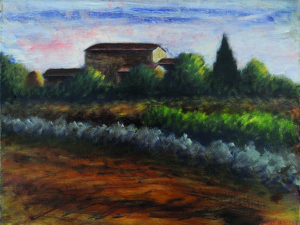 Ottone Rosai, Paesaggio, 1939, Olio su tela, 40 x 50 cm, Collezione privata