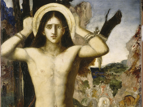 Gustave Moreau, San Sebastiano, 1870-1875 o 1890 circa, olio su tela, cm 115 x 90. Parigi, Musée Gustave Moreau, inv. 214. Foto © RMN-Grand Palais /René-Gabriel Ojéda