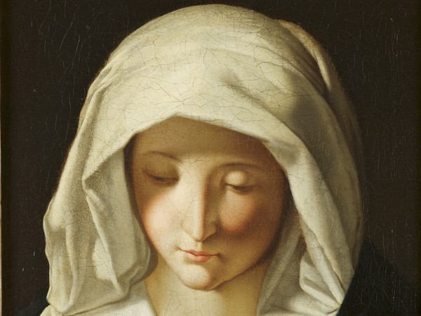 Giovanni Battista Salvi, detto Sassoferrato, Vergine Orante, XVII secolo, Olio su tela, 37.5 x 46 cm, Ancona, Pinacoteca Civica Francesco podesti