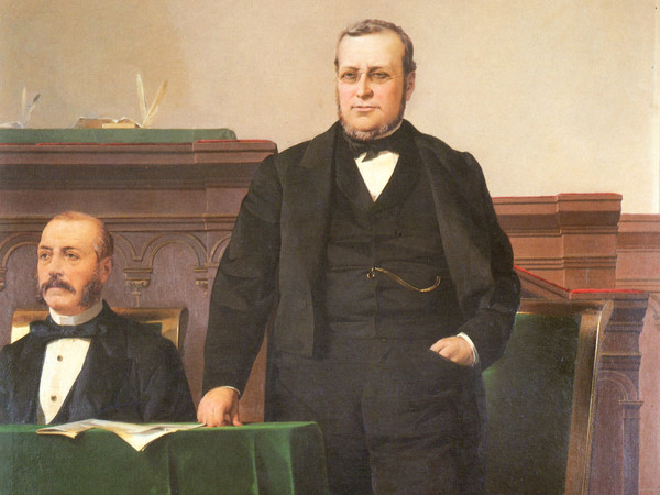 Luigi Busi, Cavour e Minghetti, 1866, Museo civico del Risorgimento di Bologna