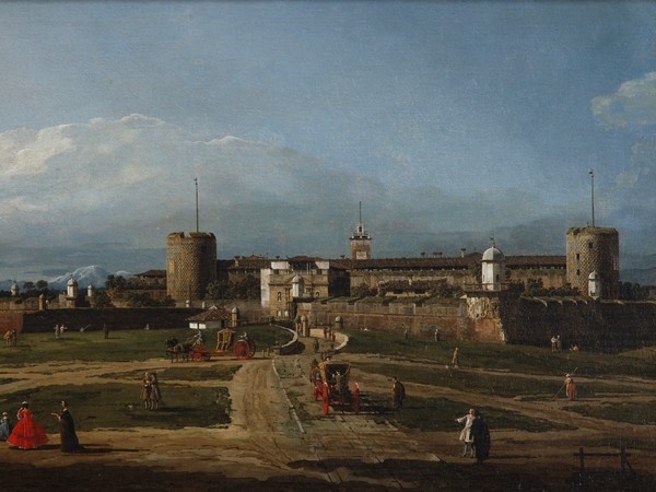 Bernardo Bellotto, Il Castello Sforzesco, Milano, 1744 circa, Olio su tela, 97.5 x 61 cm, The National Heritage Institute, Regional Historic Sites Management in České Budějovice, Castle Náměšť nad Oslavou