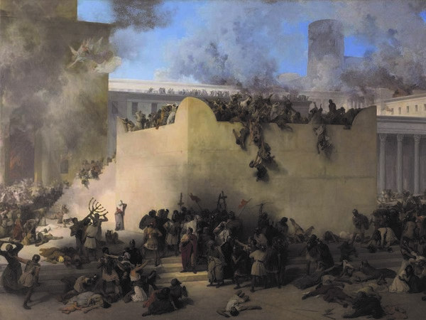 Francesco Hayez, La distruzione del Tempio di Gerusalemme, 1867, Venezia, Gallerie dell'Accademia